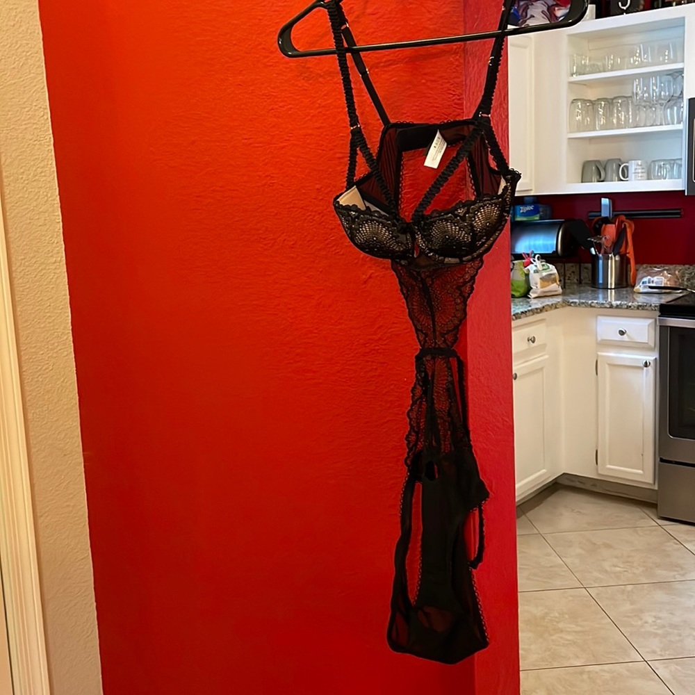 Black lace adore me intimate wear